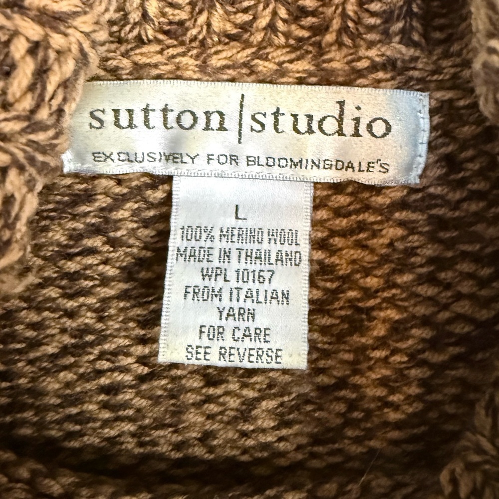 Sutton Studio Merino Wool Turtle Neck Sweater - Picture 2 of 3